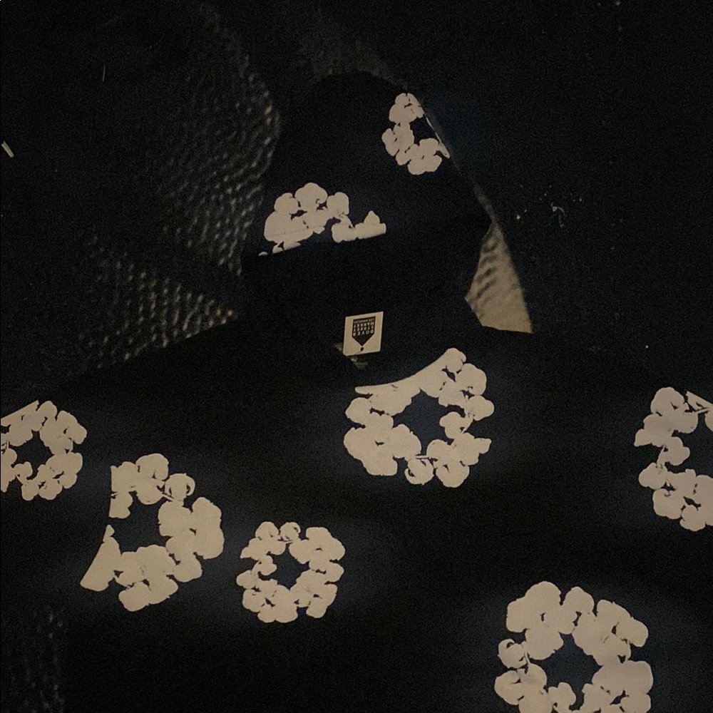 Men's Black and White Graphic Hoodie